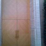 doble puerta grande madera